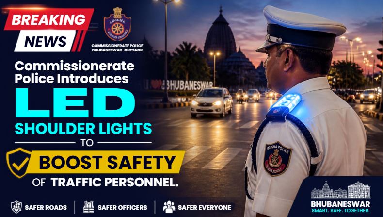 Commissionerate Police Introduces LED Shoulder Lights to Boost Safety of Traffic Personnel